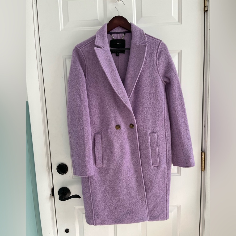J. Crew Lilac/Lavender Wool Coat Daphne Topcoat